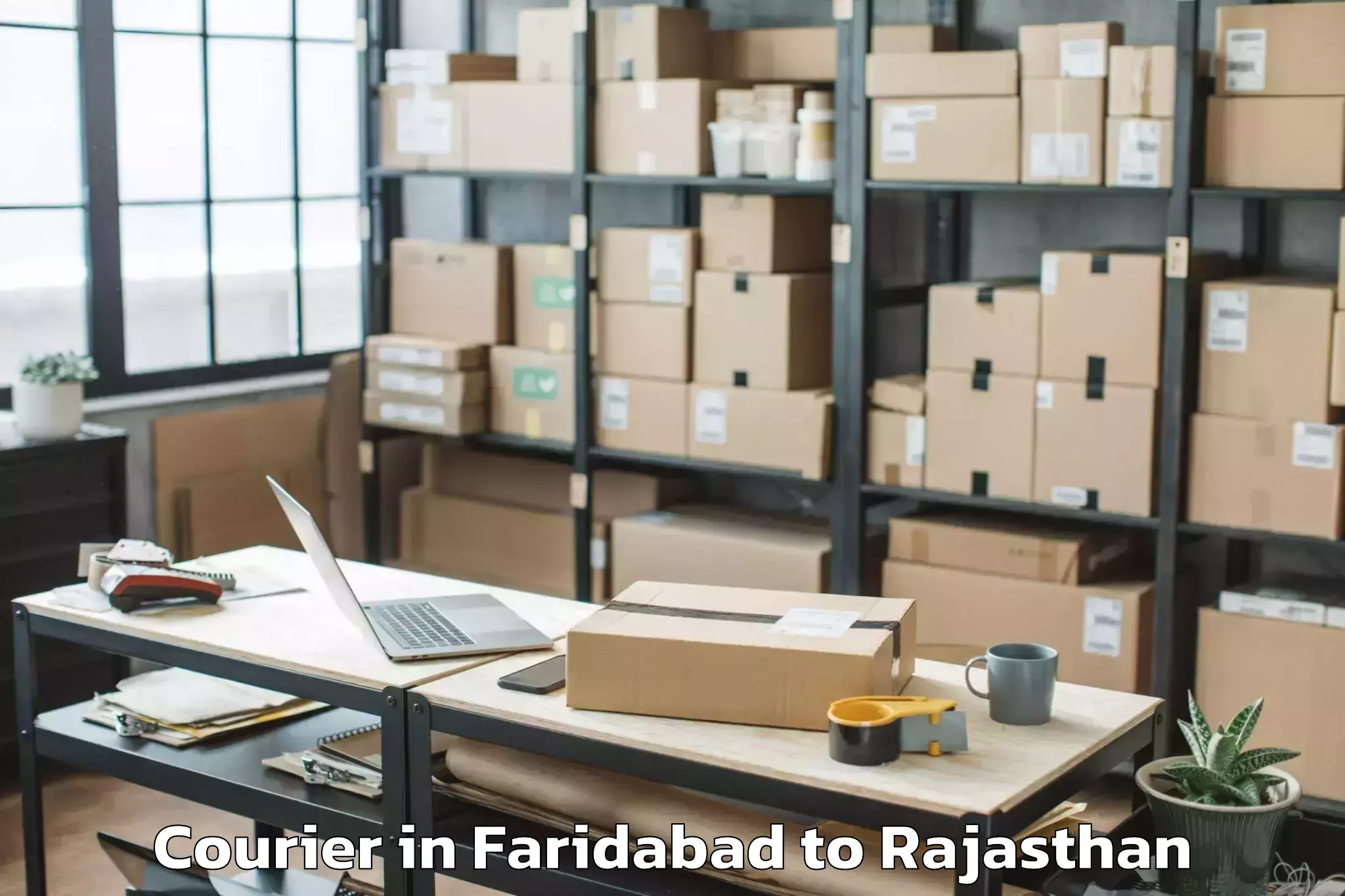 Book Faridabad to Chhoti Sadri Courier Online